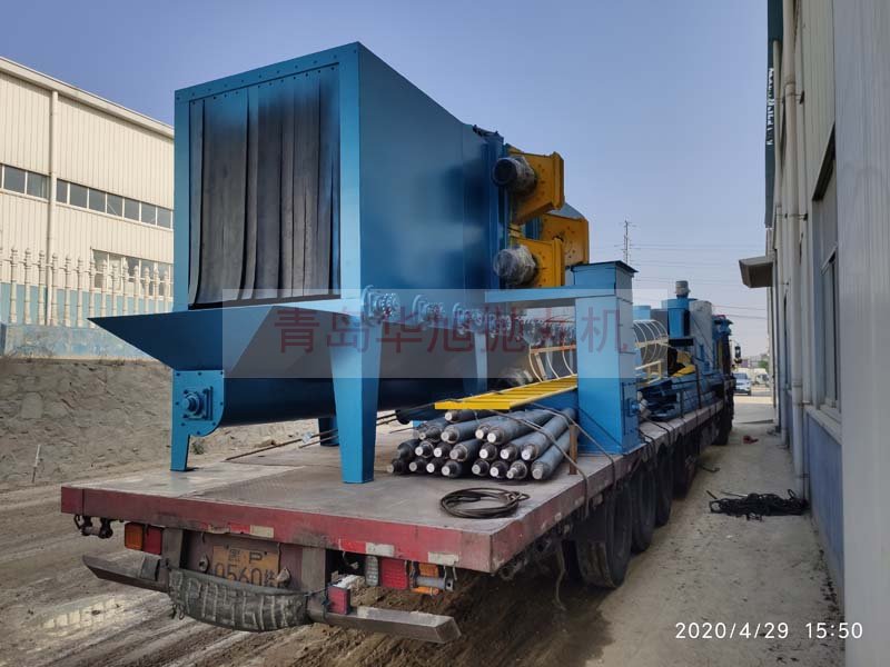 Q6915輥道通過式拋丸機發(fā)往云南大理